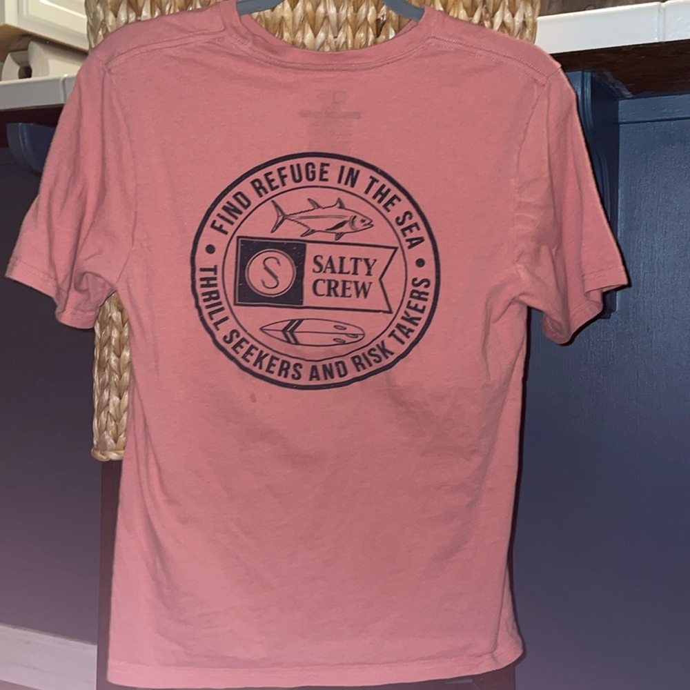 SALTY CREW Legends Boys Tee | Large | Salmon